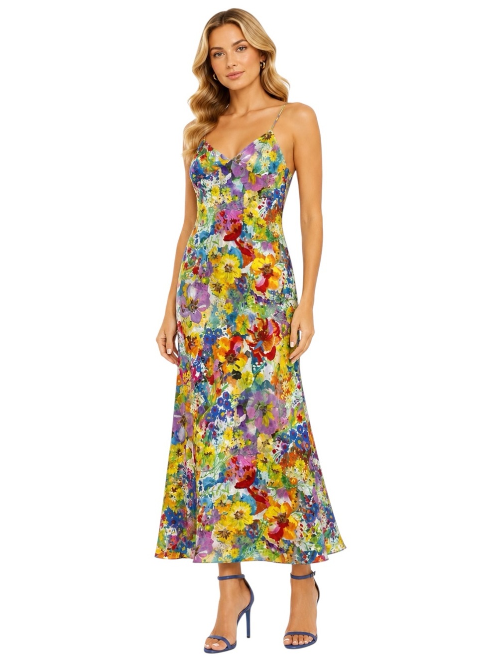 Stella McCartney Floral Dress Runnway Size 38 Silk & Cotton